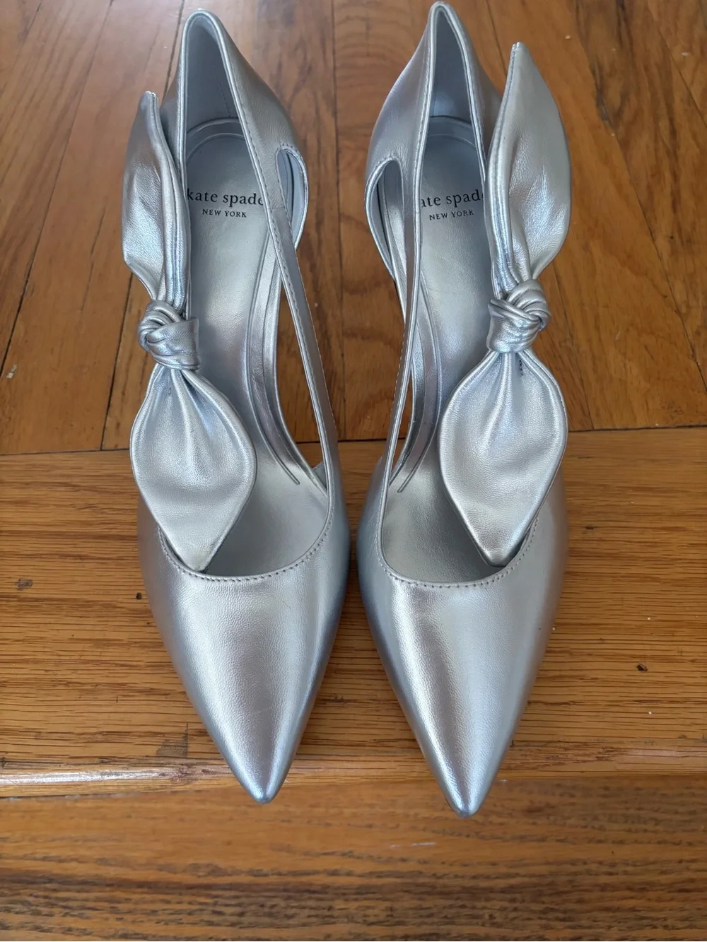kate spade new york Bunnie Pumps in silver 8.5